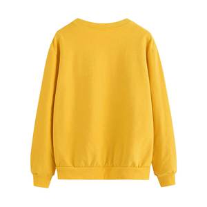 2025 venta al por mayor diseño liso manga larga de calidad superior mujer sudadera algodón antiarrugas sudadera logotipo personalizado sudadera - Product Image 2