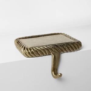 Elegante soporte de calcetín de Navidad de metal Reno Santa trineo festivo vacaciones hogar pantalla - Product Image 3