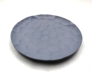 Plato de aluminio de Venta caliente con plato de color níquel áspero para decoración y vajilla hecho a mano a granel - Product Image 2