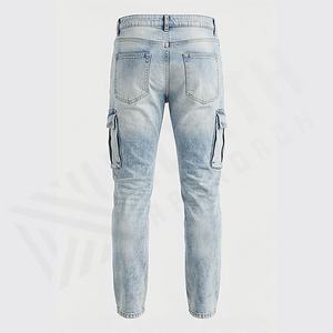 Pantalones Vaqueros de Mezclilla para Hombre 2025, Pantalones Ajustados, Vaqueros Ajustados para Hombre, Venta al por Mayor de Fábrica, Transpirables, Rectos, Servicio OEM - Product Image 2