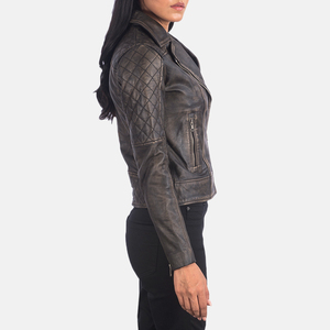 Chaquetas de cuero genuino de procesamiento de punto de nuevo diseño cómodas transpirables de alto rendimiento para invierno para mujer hechas a medida - Product Image 6