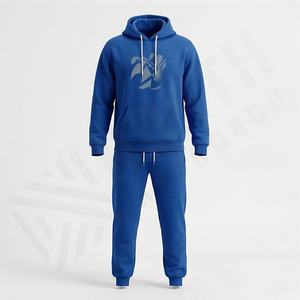 Conjunto Deportivo para Hombre, Chaqueta y Pantalón a Juego, Estilo Deportivo, Cierre Completo, Diseño Moderno para Entrenamiento, Uso Diario, Actividad Atlética - Product Image 1