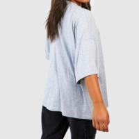 T-shirts pour femmes en coton intégral surdimensionnés, mode été, personnalisés, décontractés, manches courtes, col rond, streetwear, respirants, écologiques