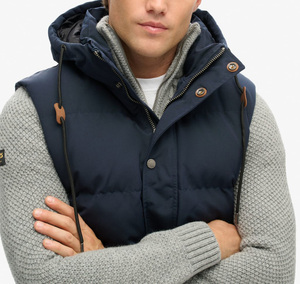 เสื้อกั๊กผู้ชายน้ำหนักเบา แบบไม่มีแขน บุผ้าแบบควิลท์ อุ่นสบายสำหรับฤดูหนาว เหมาะสำหรับกิจกรรมกลางแจ้ง ลำลอง ทำงาน กันลม ให้ความอบอุ่นตัว ทันสมัย ผลิตจากผ้าฝ้าย - Product Image 2