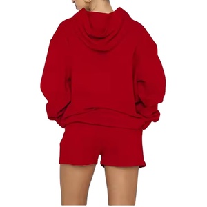 Ensemble short et t-shirt en tricot uni pour femmes grandes tailles, short pour femmes, printemps 2026 - Product Image 6