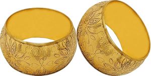 Rond de serviette en métal floral fait à la main grands rassemblements de famille de tous les jours fêtes matériel de papier Durable décor de table Table à manger - Product Image 6