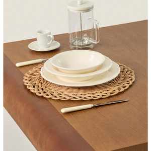 Napperon rond en rotin peint à la main naturel moderne et assiette bohème décor à la maison Vietnam vente en gros - Product Image 2