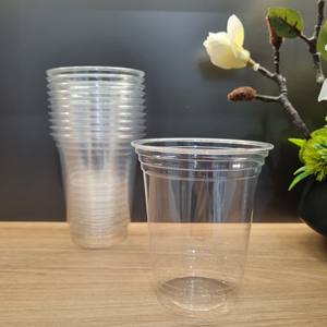 Taza de bebida fría PET taza de plástico 400ml 500ml diámetro 93mm té de burbujas desechable para llevar fabricante precio bajo - Product Image 2