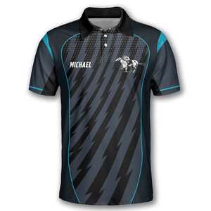 Polo de competición ecuestre para hombre, camiseta de manga corta que absorbe la humedad, transpirable, cómoda, para montar a caballo, para deportes al aire libre - Product Image 2