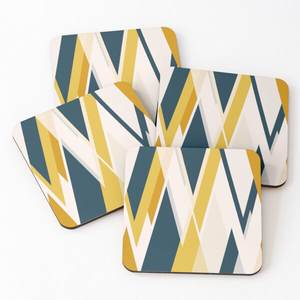 699 madera de Mango/madera de Acacia sobre posavasos para servir té impresos 4 piezas conjunto accesorios de cocina posavasos resina Bambú - Product Image 4