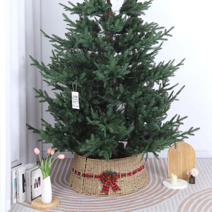 Elegant Seagrass <b>Christmas</b> <b>Tree</b> Collar Handwoven <b>Wicker</b> <b>Tree</b> <b>Skirt</b> High Quality OEM ODM Factory Wholesale - Product Image 4