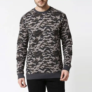 Autumn Unisex Premium Quality Breathable Cotton Blended Sweatshirt Made Pakistan <b>Camouflage</b> Print UV Protection Digital Printing - Product Image 4