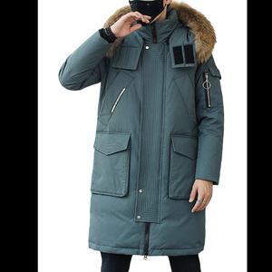 Chapeau Parkas Veste Homme Hiver Nouveau Classique Chaud Polaire Amovible Automne Vêtements d'extérieur Tenues Poches Parka Vestes Homme - Product Image 1