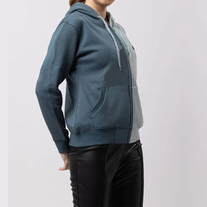 Custom Made New Arrival Your Own Design OEM ODM Service Ladies Color Block Hoodie 2024 New Arrival Zip up Hoodies para la venta - Product Image 3