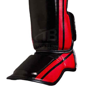Protège-tibia de boxe en cuir PU à logo personnalisé, équipement de protection robuste avec nouveau design à bas prix - Product Image 6