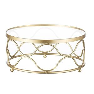 ที่ตั้งเค้กโลหะสีทองดีไซน์มงกุฎสำหรับงานแต่งงานและงานปาร์ตี้ดีไซน์หรูหราทนทานสำหรับเค้กคัพเค้กและขนมหวาน - Product Image 5