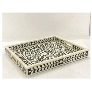 Luxury Design Bone Resin Inlay Serving <b>Tray</b> Custom Size High Quality <b>Storage</b> <b>Tray</b> in Different Colors Best Price in India - Product Image 2