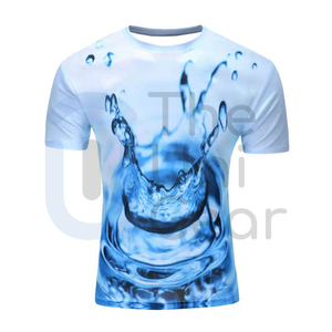 เสื้อยืดผู้ชายผ้าฝ้าย คอลเลคชั่นใหม่ 2024 พิมพ์ลายแบบซับลิเมชั่น ทรงปกติ ผ้าถัก ระบายอากาศได้ดี เป็นมิตรกับสิ่งแวดล้อม โลโก้ด้านหน้า - Product Image 1