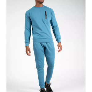 Sweat-shirt à col rond surdimensionné pour homme, 100% coton, molleton lourd, coupe régulière, épaules tombantes, streetwear d'hiver, décontracté - Product Image 1