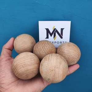 Boules en bois de noyer noir massif, vente chaude, acceptent le polissage personnalisé, lisses, décoration intérieure - Product Image 4