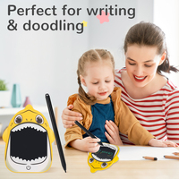 Mini blocs-notes LCD Rocket pour enfants, bloc-notes électronique numérique à dessin animé avec batterie, personnalisable