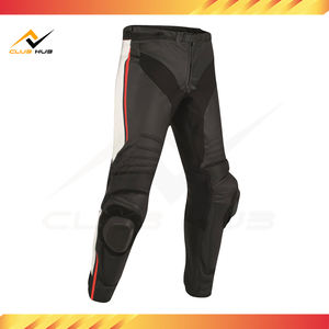 Pantalons de course moto en cuir d'hiver en gros, options personnalisables, ajustement parfait, doublure intérieure respirante, sécurité renforcée - Product Image 2