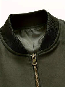 Veste bomber décontractée pour homme, logo personnalisé OEM ODM, résistante à l'eau, sport, jogging, confort décontracté, service direct - Product Image 3