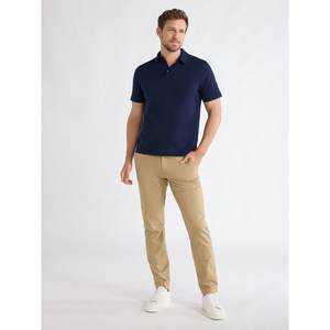 Polos de verano para hombre, camiseta de manga corta de seda helada para hombre, camiseta informal de negocios fresca y transpirable para hombre, Top absorbente de sudor - Product Image 1
