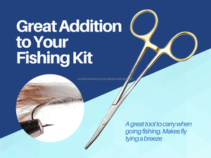 WORLD PRECISION SURGICAL WPS-P-243 Kit Quirúrgico Manual Pinzas Mosquito para Arterias 150MM Curvas Mango Dorado Certificado CE Clase II - Product Image 3