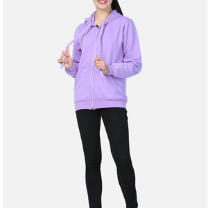 Conjunto de Sudadera con Capucha y Top Corto de Algodón 100% con Logotipo Personalizado para Mujer, Tejido de Punto Otoño/Invierno, Logotipo Impreso en la Parte Delantera - Product Image 4