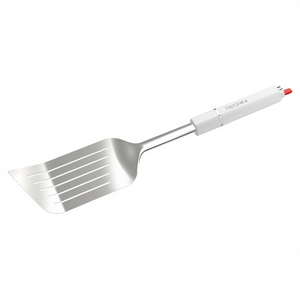 LILLO STILE Spatule de cuisine universelle en acier inoxydable chromé poli et blanc 0752 (7,5x35,5cm) - Product Image 2