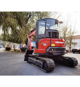 Mini-excavatrice Yanmar VIO50 d'occasion certifiée CE, excavatrice de 5 tonnes d'occasion, petite pelle hydraulique, faible nombre d'heures de travail - Product Image 6