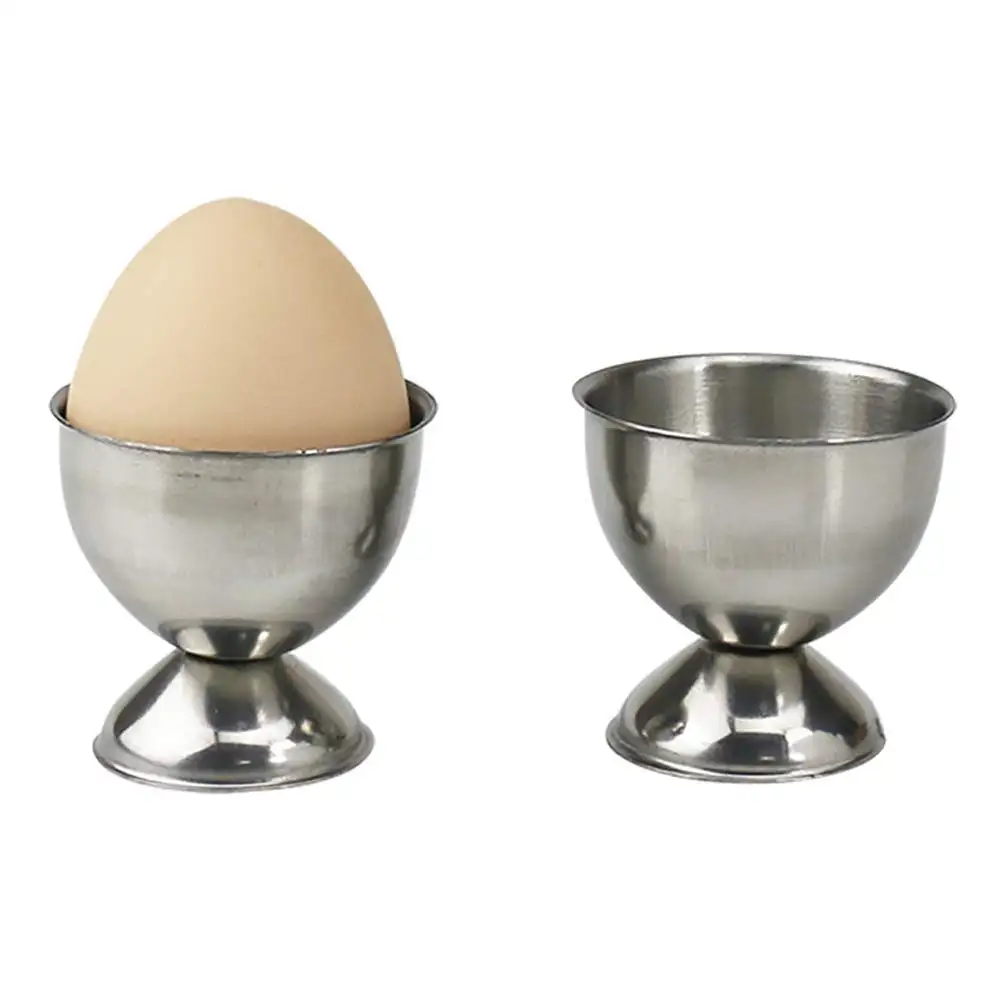 Ensemble de porte-coquetiers en acier inoxydable pour œufs à la coque, outil de cuisine avec logo personnalisé, au prix de gros