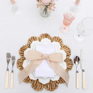 Scalloped <b>table</b> placemat water hyacinth placemats handbraided charger plate <b>place</b> <b>mat</b> cheap price - Product Image 6