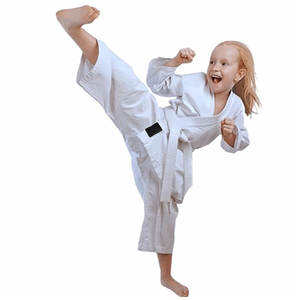 Uniforme de Karate Gi de peso medio de 7,5 oz para niños y adultos, equipo de artes marciales para estudiantes con cinturón blanco gratis - Product Image 6