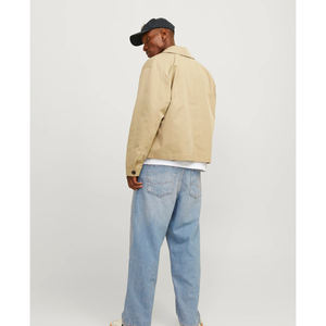 Jeans en denim pour homme avec imprimé lettres, poches, broderie, coupe droite, ample, style streetwear rétro, denim vintage, ample, OEM - Product Image 6