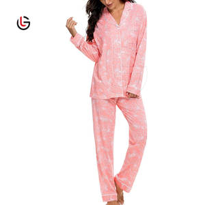 Ropa de dormir de lujo personalizada transpirable, conjunto de 2 piezas de seda de algodón Extra suave para mujeres hecho en Pakistán - Product Image 3