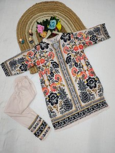 ชุดเดรสแบบใหม่ Kedia Salwar Kameez Kora Muslin แห้งเร็ว ทันสมัย เหมาะสำหรับงานปาร์ตี้ ใส่ได้ทุกฤดู - Product Image 6
