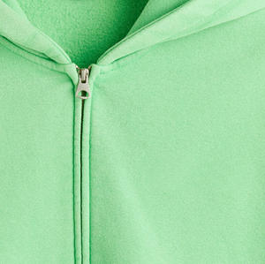 Sweat à capuche unisexe en molleton 100% coton, streetwear d'hiver, fermeture éclair intégrale, impression personnalisée du logo sur le devant, poids lourd, anti-boulochage - Product Image 6