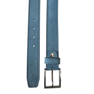 Ceinture en cuir pleine fleur véritable faite à la main avec motif animal pour homme avec boucle à ardillon en métal et logo personnalisé - Product Image 3