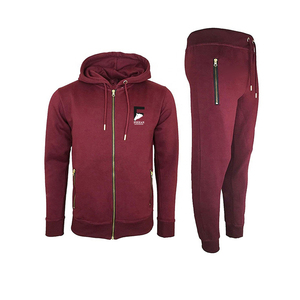 Combinaison de sport pour homme en polaire polyester, automne 2025, fermeture éclair intégrale, tenue de fitness, survêtement d'entraînement, design imprimé personnalisé - Product Image 4