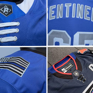 Camiseta de hockey sublimada verde con logotipo personalizado, uniforme de práctica de equipo de hockey sobre hielo para hombre adulto - Product Image 6