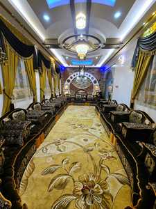 Design d'intérieur Majlis arabe, design classique moderne, ensemble élégant pour salon, sièges d'angle luxueux, design gain de place - Product Image 3