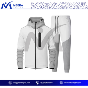 Conjunto de chándal clásico con cremallera completa para hombre, capa interior ultrasuave, ajuste cómodo, perfecto para ropa deportiva, salón y ocio - Product Image 2