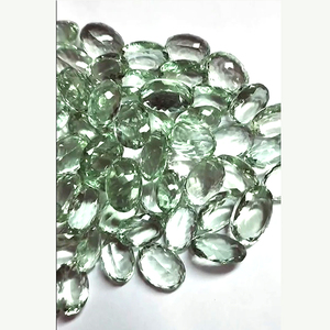 66 pièces d'améthyste verte naturelle 10mm à 20mm facette ovale 527 cts lot Iroc ventes haute qualité Prasiolite coupe pierre précieuse en vrac - Product Image 3