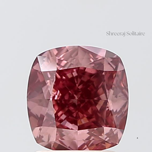 เพชรทรงสี่เหลี่ยมจัตุรัสสีชมพูสดใสขนาด 1.50 กะรัต ผลิตในห้องปฏิบัติการ พร้อมใบรับรอง IGI ความสะอาดระดับ VVS2/VS1 เจาะด้วยเลเซอร์สำหรับทำแหวน - Product Image 2