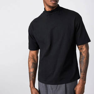 เสื้อยืดโอเวอร์ไซส์แขนสั้นคอกลมผ้าฝ้าย 100% สำหรับผู้ชาย ใส่สบายๆ ทรงหลวม น้ำหนัก 300 GSM เป็นมิตรกับสิ่งแวดล้อม แห้งเร็ว เหมาะสำหรับฤดูร้อน - Product Image 4