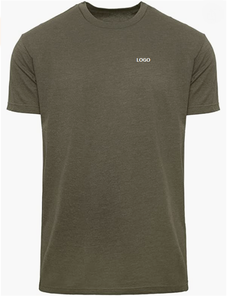 Salopette en coton à manches courtes 100% coton Logo personnalisé T-Shirt Cou Couverture des épaules pour la publicité d'exposition de travail - Product Image 2