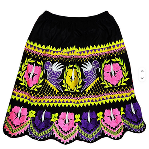 Jupes décontractées unies pour femmes, style robe de bal, 100 % polyester, en velours côtelé brodé, longueur cheville, antibactériennes, toutes saisons – Meilleures ventes - Product Image 5