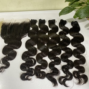 Mèches brésiliennes naturelles body wave, couleur naturelle, avec Closure, Extensions de cheveux, meilleure vente - Product Image 3